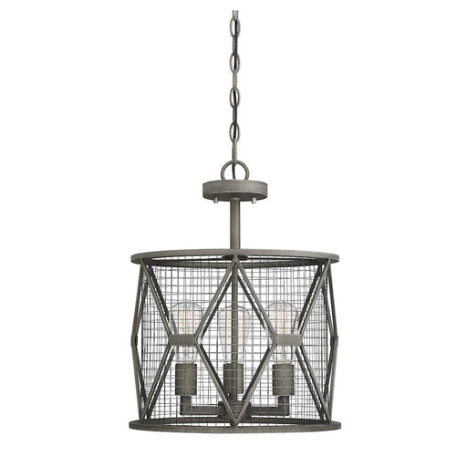 Savoy House Arbor 3 Light Convertible Semi Flush/Pendant, Smoke