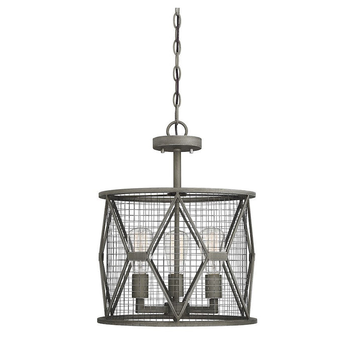 Savoy House Arbor 3 Light Convertible Semi Flush/Pendant, Smoke