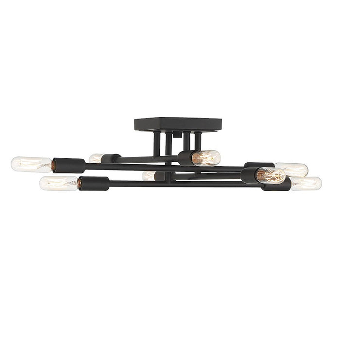 Savoy House Lyrique 8 Light Ceiling Light, Matte Black - 6-7003-8-89