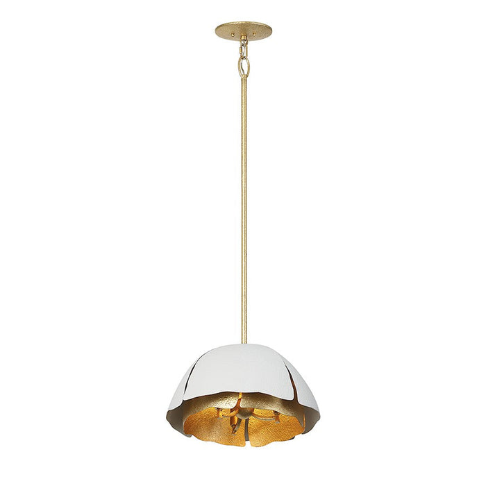 Savoy House Brewster Pendant, Cavalier Gold/Royal White