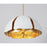 Savoy House Brewster Pendant, Cavalier Gold/Royal White