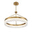 Savoy House Landon LED 1 Light Pendant, Brass/Natural