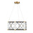 Savoy House Aries LED Pendant, Black/Brass/White Opal