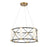 Savoy House Aries LED Pendant, Black/Brass/White Opal