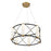 Savoy House Aries LED Pendant, Black/Brass/White Opal