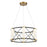 Savoy House Aries LED Pendant, Black/Brass/White Opal