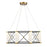 Savoy House Aries 8 Light LED Pendant, Black/Brass/White Opal - 7-1640-8-144
