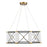 Savoy House Aries LED Pendant, Black/Brass/White Opal