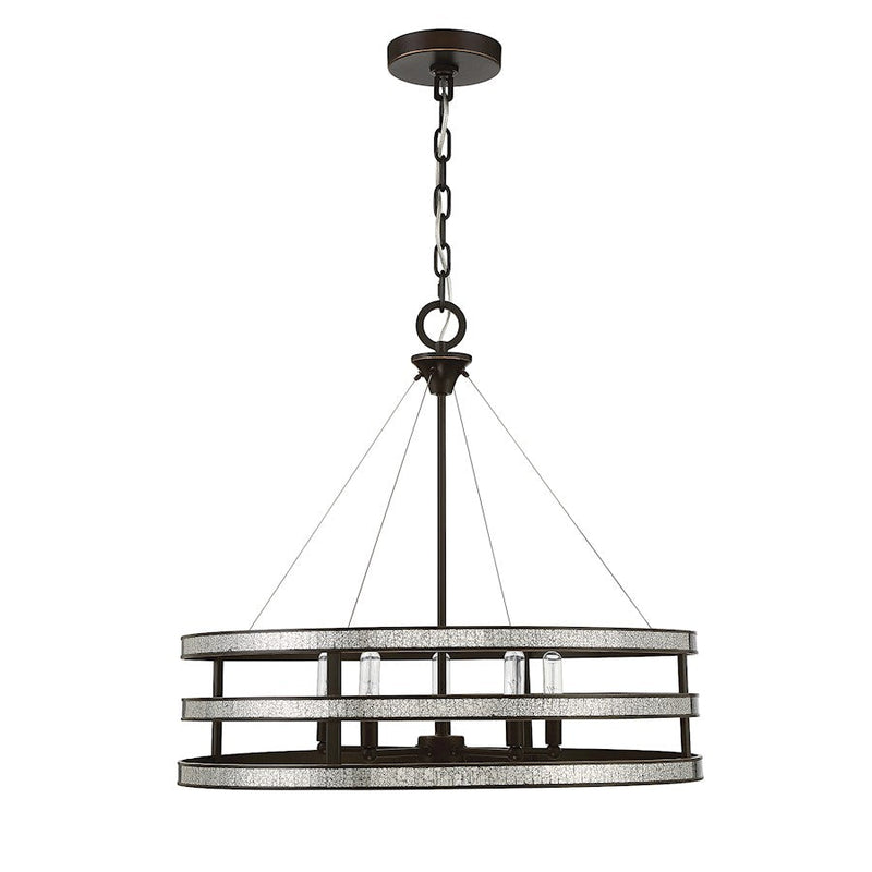 Savoy House Madera 5 Light Pendant, English Bronze