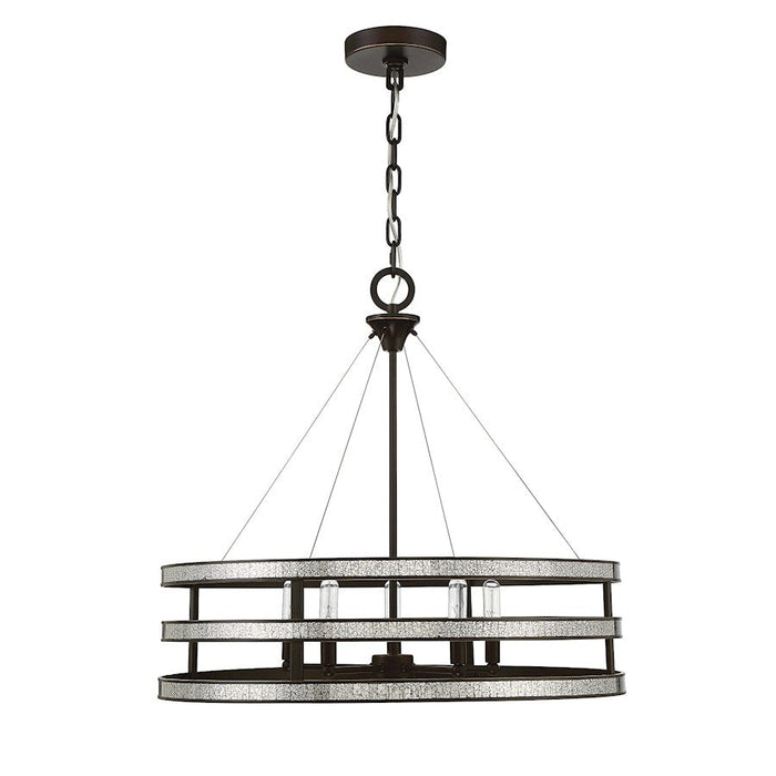 Savoy House Madera 5 Light Pendant, English Bronze