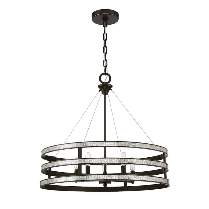 Savoy House Madera 5 Light Pendant, English Bronze