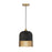 Savoy House Eclipse 1 LightÂ Pendant, Matte Black/Warm Brass - 7-1810-1-143