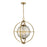 Savoy House Pearl 3 Light Pendant, Warm Brass/Mercury - 7-1872-3-322