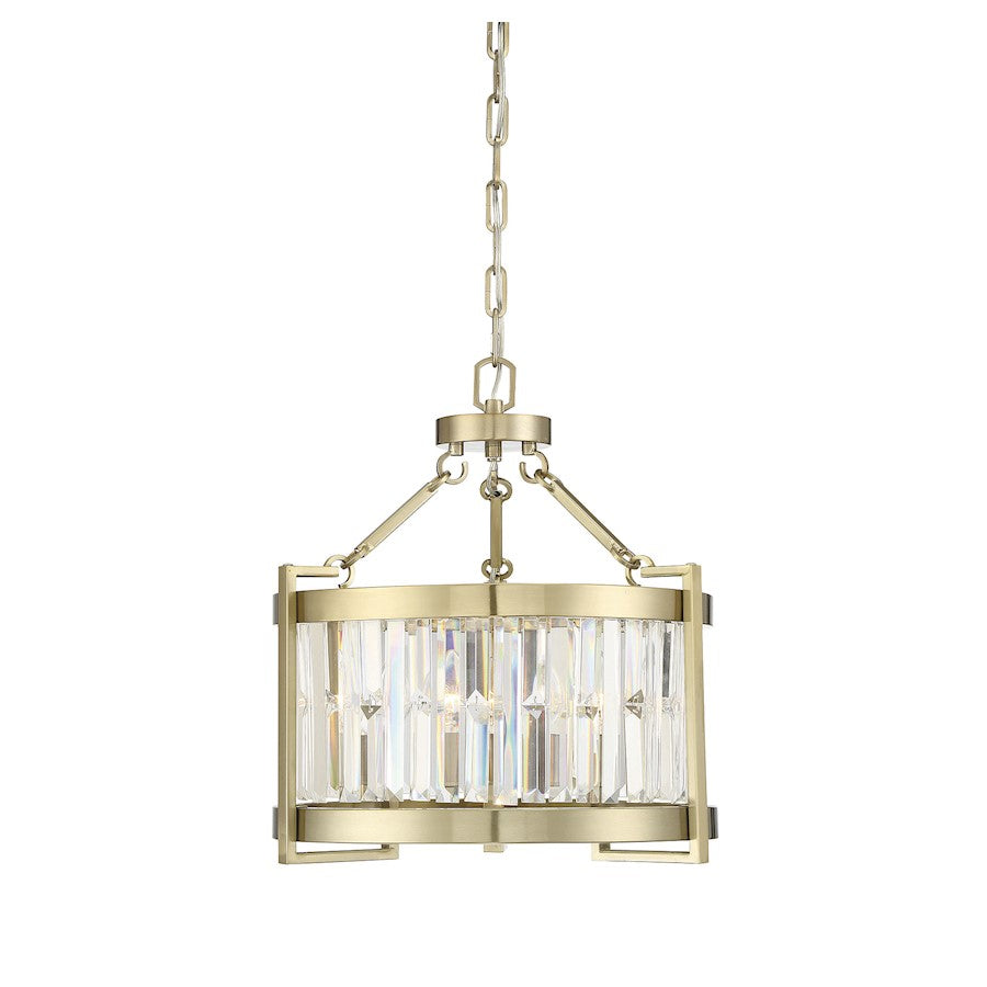 Savoy House Cologne Pendant, Noble Brass