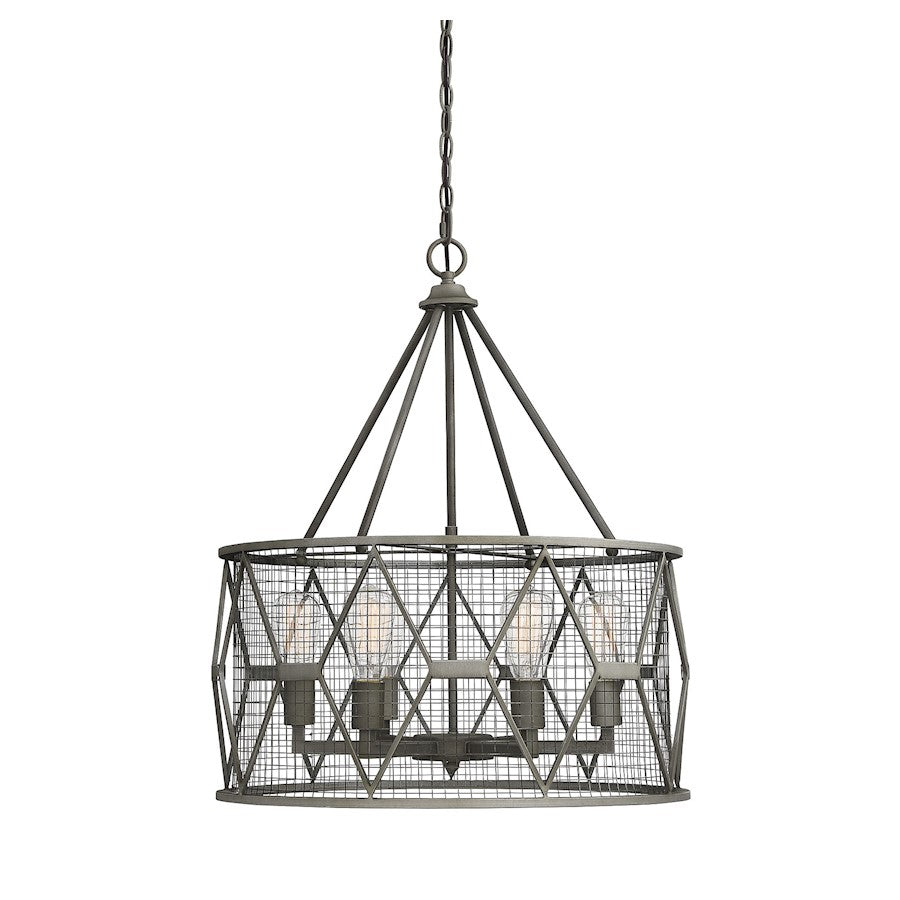 Savoy House Arbor 6 Light Pendant, Smoke