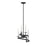 Savoy House Monteray 4 Light Pendant, Black with Satin Nickel