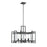 Savoy House Bennington 4 Light Pendant, Black Steel