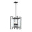 Savoy House Bennington 4 Light Pendant, Black Steel