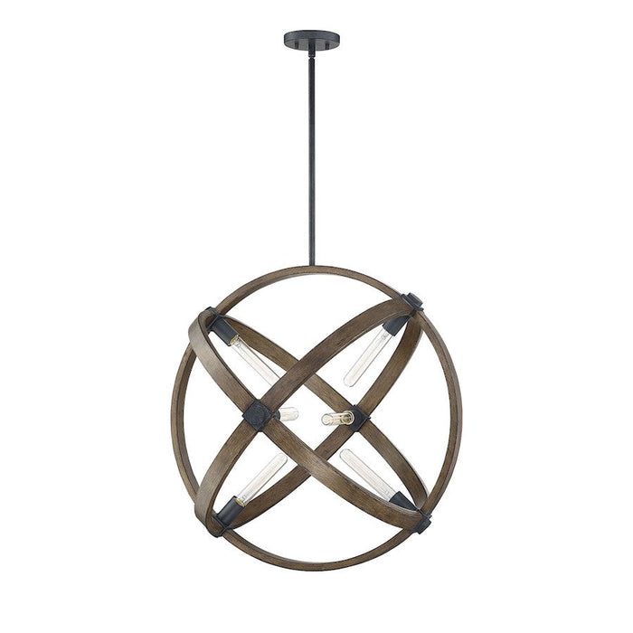 Savoy House Buckley Pendant, Whiskey Wood