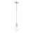 Essentials Wright 1 Light Mini Pendant, Chrome/Clear - 7-3075-1-11