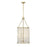 Savoy House Byron 6 Light Pendant, Warm Brass/Frosted - 7-3362-6-322