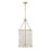 Savoy House Byron 6 Light Pendant, Warm Brass/Frosted