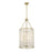 Savoy House Byron 6 Light Pendant, Warm Brass/Frosted