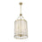 Savoy House Byron 6 Light Pendant, Warm Brass/Frosted