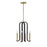 Savoy House Archway 4 Light Pendant, Black/Warm Brass Accents - 7-5532-4-143