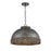 Savoy House Tripoli 1 Light Pendant, Mottled Zinc/Gray Rattan - 7-748-3-179