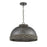 Savoy House Tripoli 1 Light Pendant, Mottled Zinc/Gray Rattan