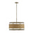 Savoy House Arcadia 6 Light Pendant, Warm Brass/Natural Rattan