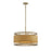 Savoy House Arcadia 6 Light Pendant, Warm Brass/Natural Rattan