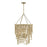 Savoy House Bremen 4 Light Pendant, Warm Brass/Natural Rattan - 7-7910-4-177