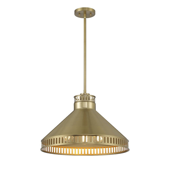 Essentials Seagram 3 Light Pendant, Warm Brass - 7-8801-3-322