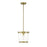 Essentials Ventari 1 Light Pendant, Warm Brass/Clear - 7-8855-1-322