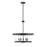 Essentials Ventari 5 Light Pendant, Matte Black/Clear - 7-8857-5-89