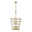 Essentials Ventari 8 Light Pendant, Warm Brass/Clear - 7-8859-8-322