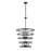 Essentials Ventari 8 Light Pendant, Matte Black/Clear - 7-8859-8-89