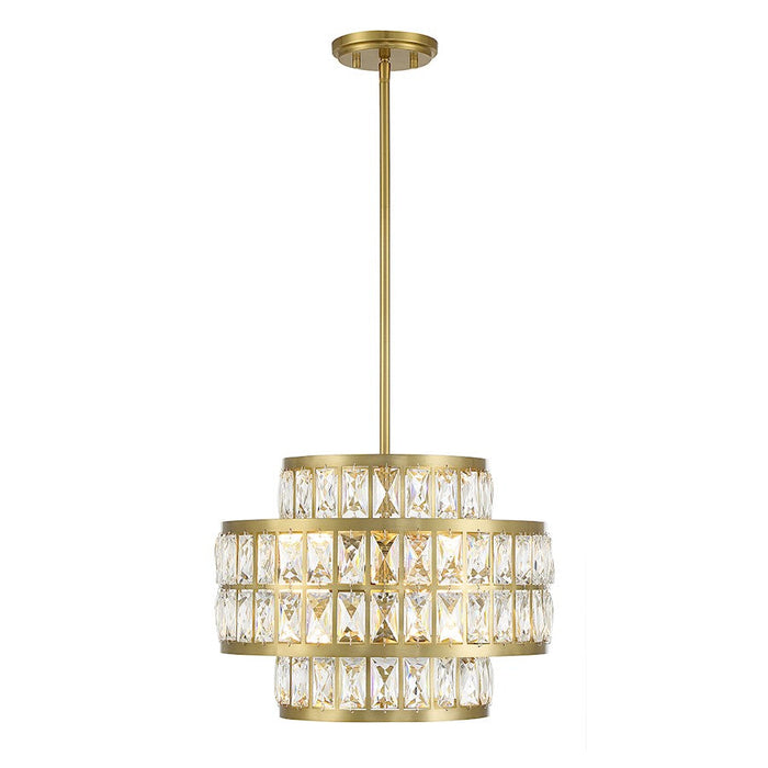 Essentials Renzo 3 Light Pendant, Warm Brass - 7-9044-3-322