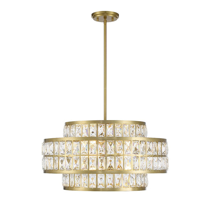 Essentials Renzo 4 Light Pendant, Warm Brass - 7-9046-4-322