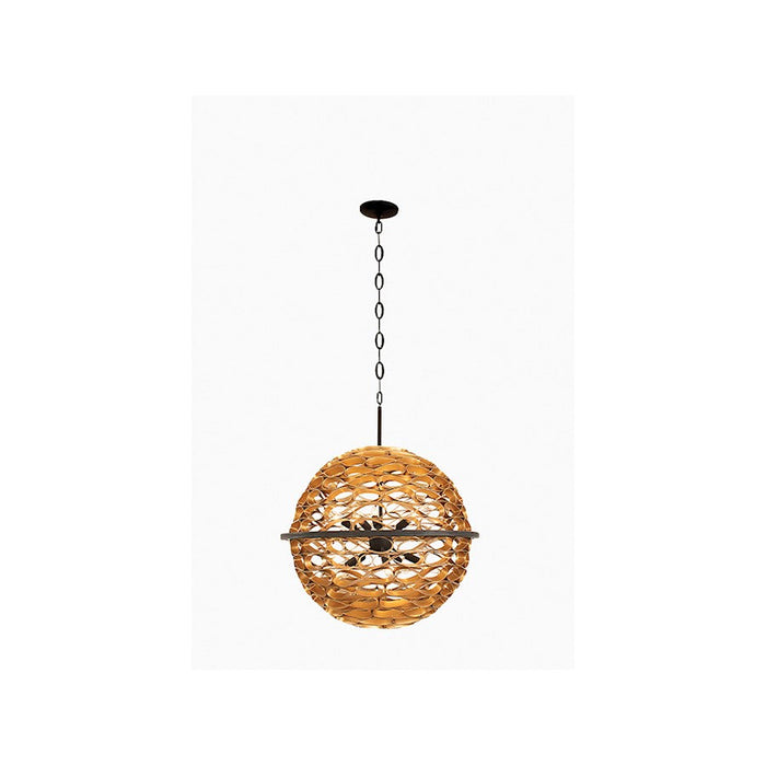 Savoy House Ventura Pendant, Matte Black/Gold