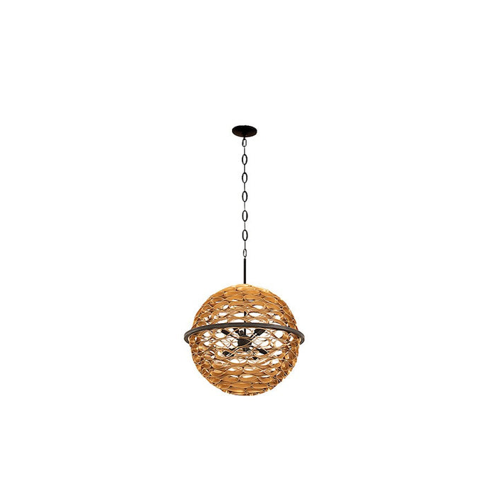 Savoy House Ventura Pendant, Matte Black/Gold