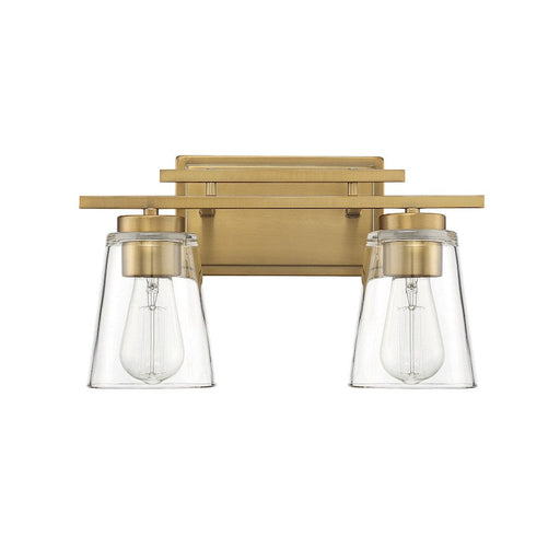 Savoy House Calhoun 2 Light Bath Vanity, Warm Brass