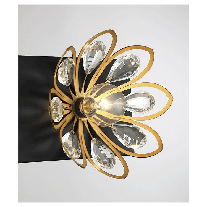 Savoy House Poppy 3 Light Vanity Light, Black