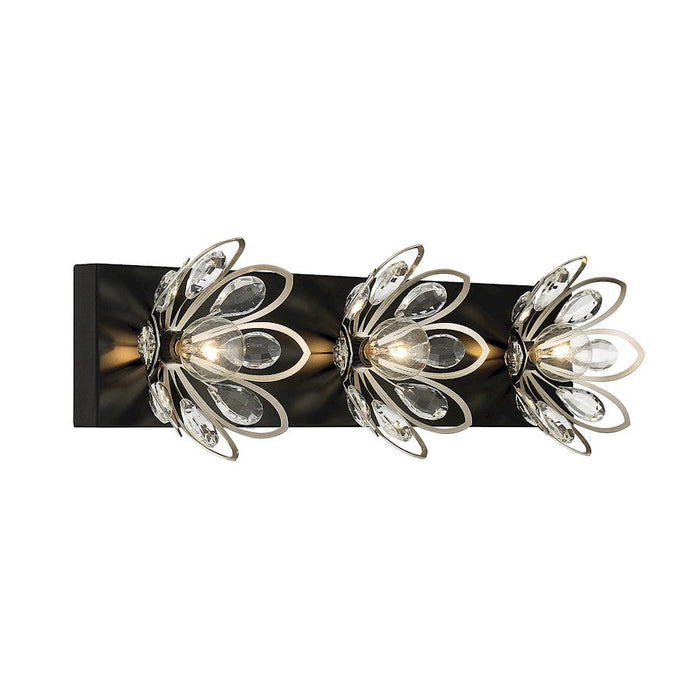 Savoy House Poppy 3 Light Vanity Light, Black