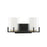 Savoy House Eaton 2 Light Vanity Light, Black/Brass/Clear