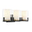 Savoy House Eaton 3 Light Vanity Light, Black/Brass/Clear