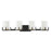 Savoy House Eaton 4 Light Vanity Light, Black/Brass/Clear