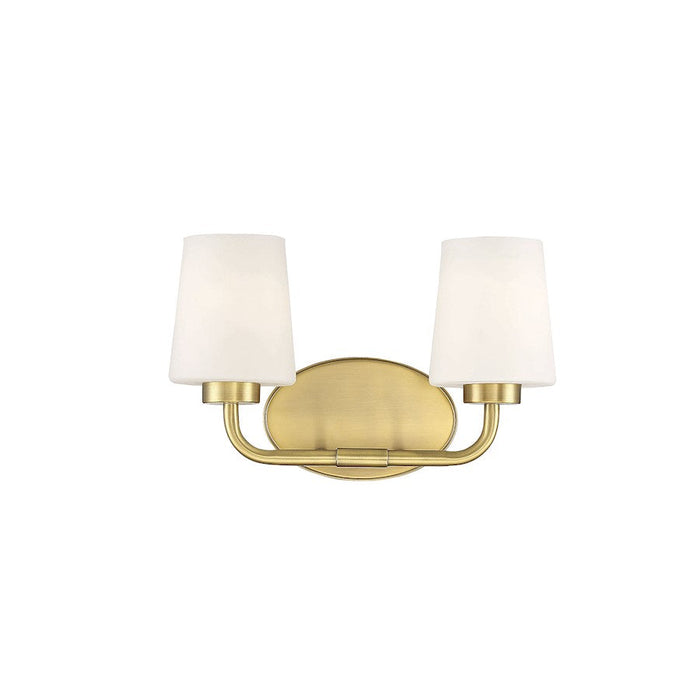 Savoy House Capra 2 Light Bath, Warm Brass - 8-4090-2-322